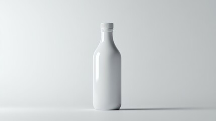 White bottle mockup, studio, blank