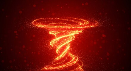 Obraz premium Crimson Vortex of Light AI Generated