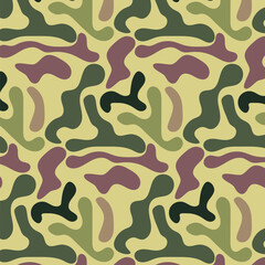 Duck hunter camouflage seamless pattern design