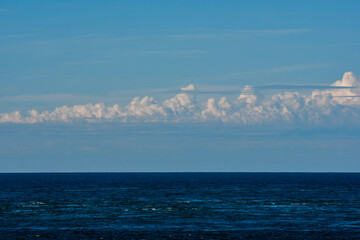 Marine Landscape with clouds, Patagonia, Argentina.