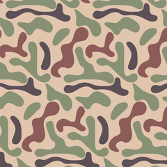 Duck hunter camouflage seamless pattern design