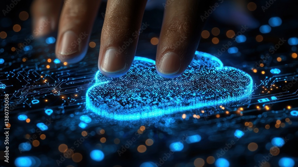 Aufkleber cloud computing: digital transformation and technological advancement