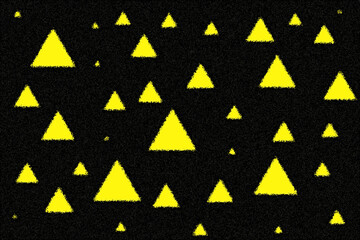 
Triangles of different sizes on a black background as a graphic resource.