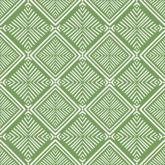 Fototapeten African ethnic tribal fabric patterns featuring a blend of geometric designs and floral motifs in striking blue and black tones. These patterns ethnic for their ethnic and classic appeal, reflecting t © Yoko_goodday