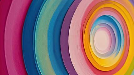 Fototapeta premium Creative circular art a vibrant close-up of abstract digital gallery designs