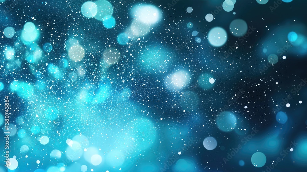 Poster a blurred blue background with a gradient effect and fine noise texture.