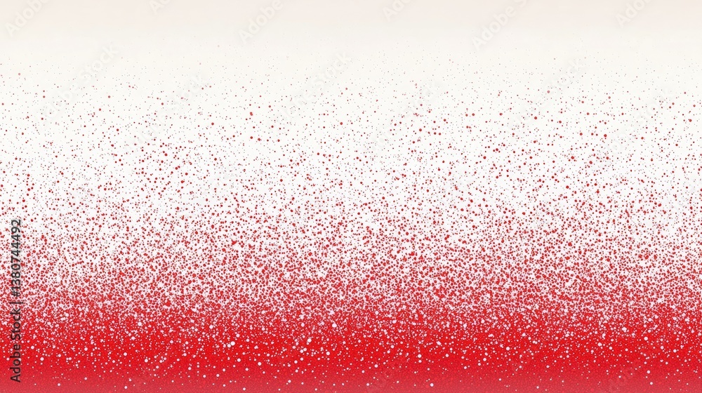 Poster a bold, grainy red-and-white gradient background with a textured noise effect.