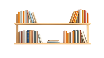 Captivating bookshelf display, a collection of literary treasures for every reader