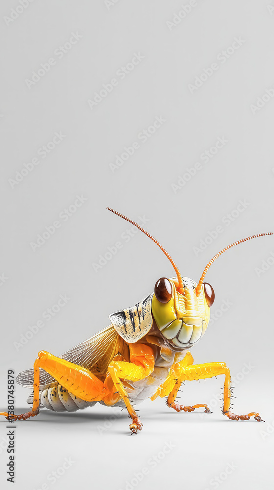 Poster captivating mantis insect posing with intriguing features and natural beauty on a soft background sh
