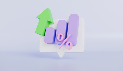 Statistic graph icon for investment diagram report, analysis investment graph, bank, finance, Goal for business