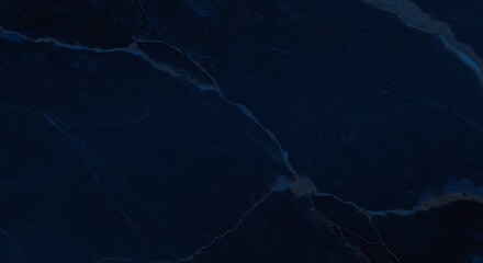 Dark Blue Marble Texture Background - Veined Stone Surface AI Generated