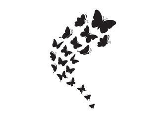 Flying Butterflies vector, Flying Butterflies clipart, Flying Butterflies silhouette