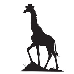 set of vector icon GIRAFFE , HEAD, LEG, FACE, silhouette	
