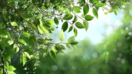 A high-resolution green bokeh background with a soft, dreamy atmosphere.