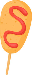 illustration corn dog