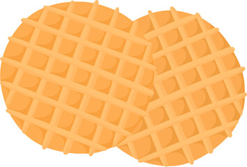 illustration mini waffle