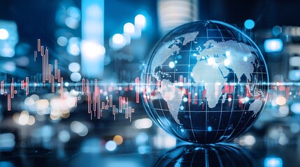 Global economic trends analysis urban environment infographic digital viewpoint data visualization