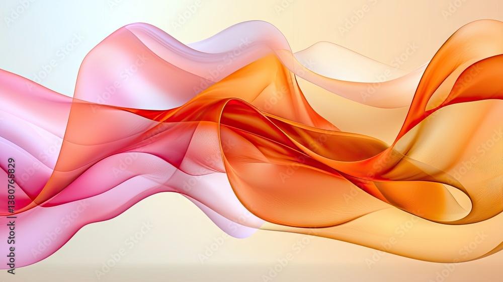 Poster a smooth gradient of orange and pink blending together in a soft abstract pattern.