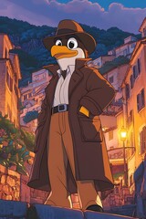 Penguin Detective, Italian Town