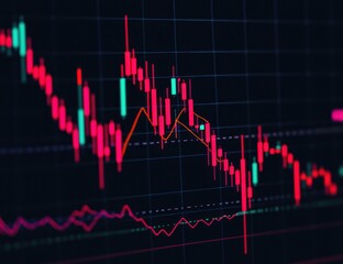 Stock Market Data Visualization with Trend Analysis and Candlestick Chart