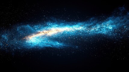 Fototapeta premium Stunning View of Bright Galactic Structure in Deep Space Background