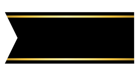 Elegant Golden Label, Premium Gold Banner