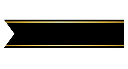 Elegant Golden Label, Premium Gold Banner