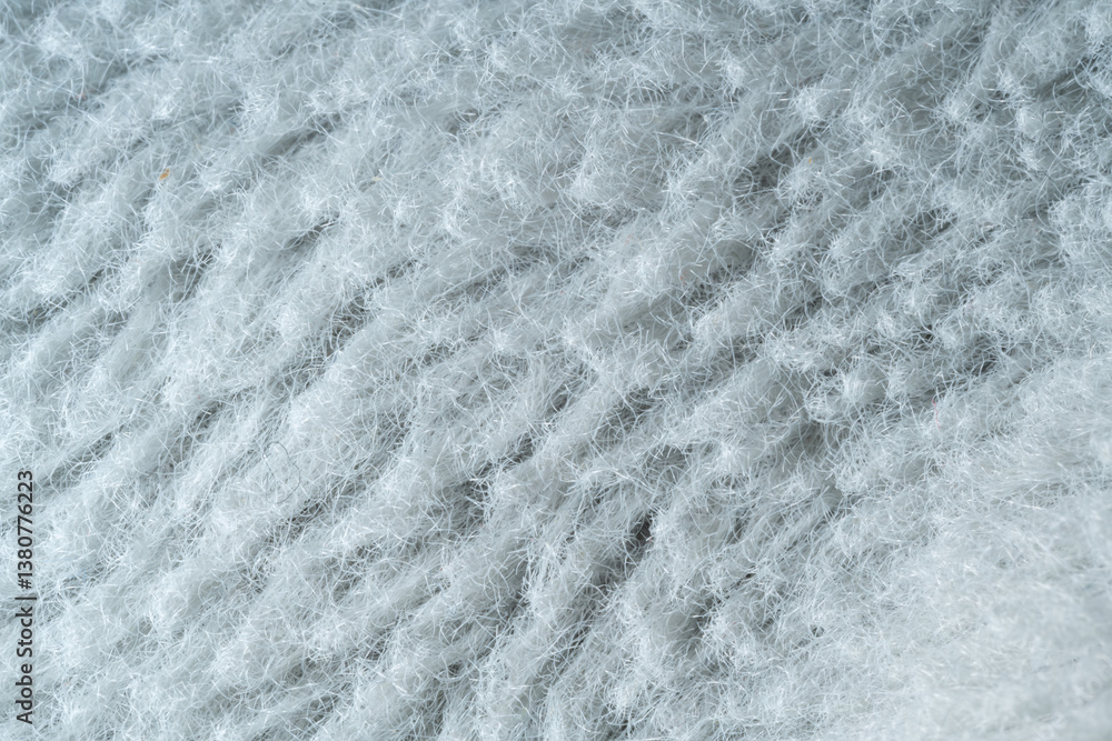 Poster the image is of a fuzzy white fabric with a lot of texture
