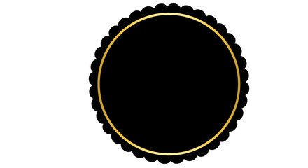 Elegant Golden Label, Premium Gold Banner