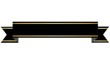 Elegant Golden Label, Premium Gold Banner