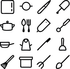 Cooking Icons Vector Art