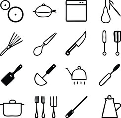 Cooking Icons Vector Art