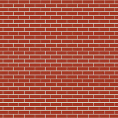Red Brick Wall texture Background vector illustration