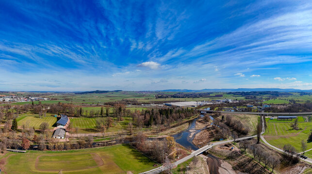 Donau Zusammenfluss von Brigach und Breg