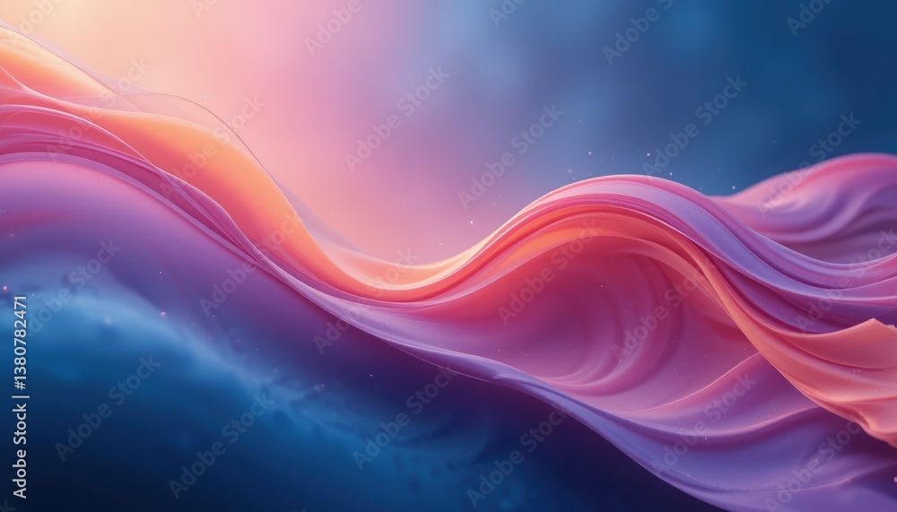 Poster fluid motion artistry abstract wave patterns digital artwork ethereal environment aerial view concep