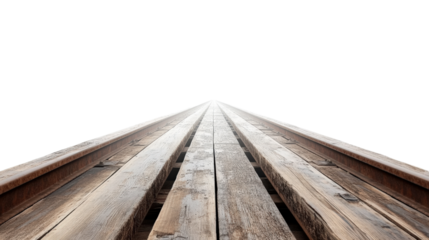 long wooden pier extends into distance, creating sense of depth