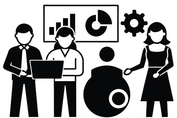 Teamwork and Collaboration Concept Vector Illustration