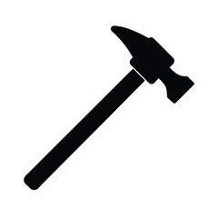 hammer on white background