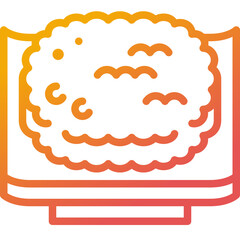 tonkatsu gradient line icon