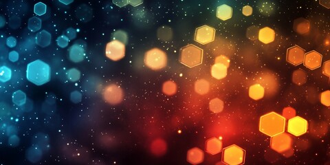 Abstract Bokeh Hexagons