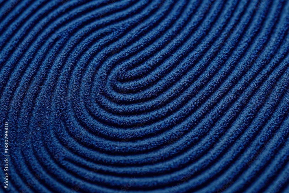 Poster abstract blue pattern with wavy lines and texture on surface