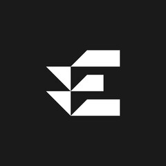 letter E logo