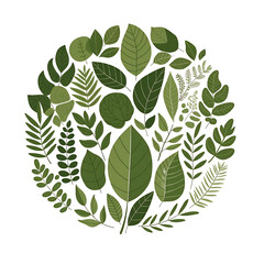 branch with green leaves