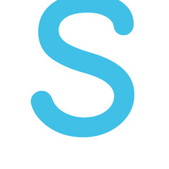 Letter S (Light Blue)
