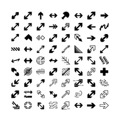 black and white numbers set