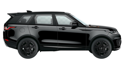 Sleek Black SUV: Capturing the essence of luxury and power, a pristine black SUV is showcased, embodying style and performance.