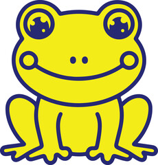 Obraz premium Frog Silhouette Vector Illustration Design