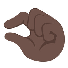 Pinching Hand (Dark Skin Tone)
