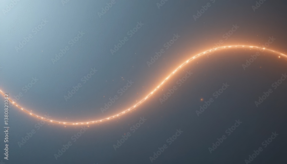 Poster illuminated wave motion abstract space graphic design digital art close-up view movement concept for