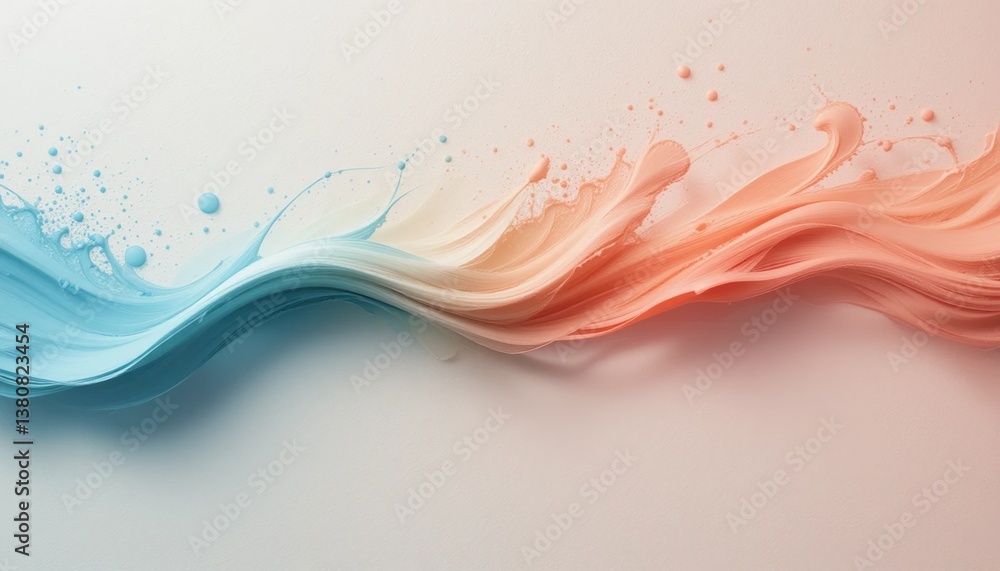 Poster flowing colors and textures abstract art digital artwork studio setting colorful motion creative exp